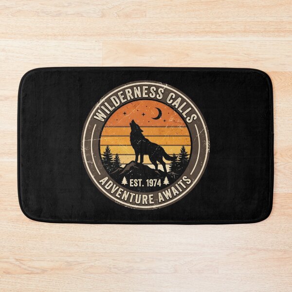 Item preview, Retro Sunset Wolf Fursona Vintage 70s Indie Badge Graphic designed and sold by DuckOddity.
