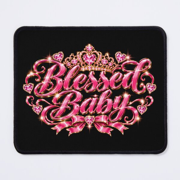 Item preview, blessed baby girl crown hearts bling designed and sold by OCD_JESSICA.