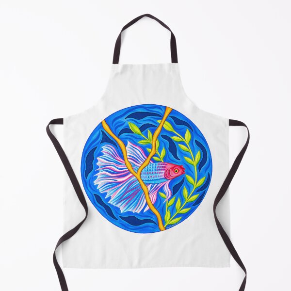 Item preview, Azure Reverie – Betta Fish Watercolour | Ripple and Reflection Series designed and sold by newsuept25.art.