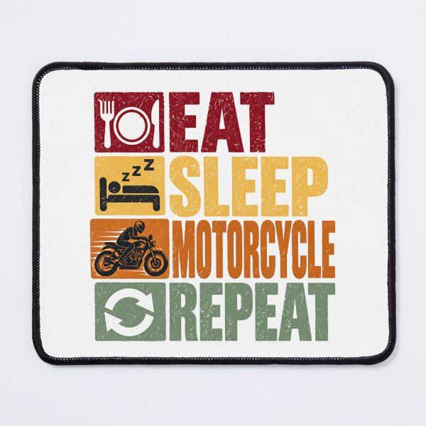 Item preview, Eat Sleep Motorcycle Repeat Motorcyclist Biker Rider Enthusiast designed and sold by NeedForParks.