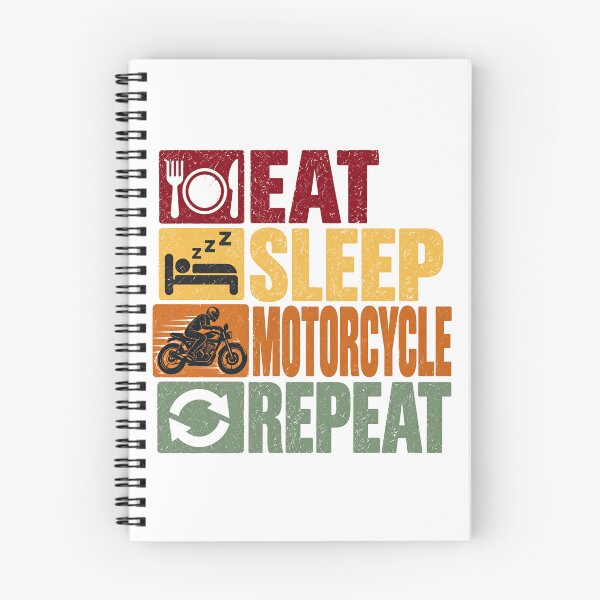 Item preview, Eat Sleep Motorcycle Repeat Motorcyclist Biker Rider Enthusiast designed and sold by NeedForParks.