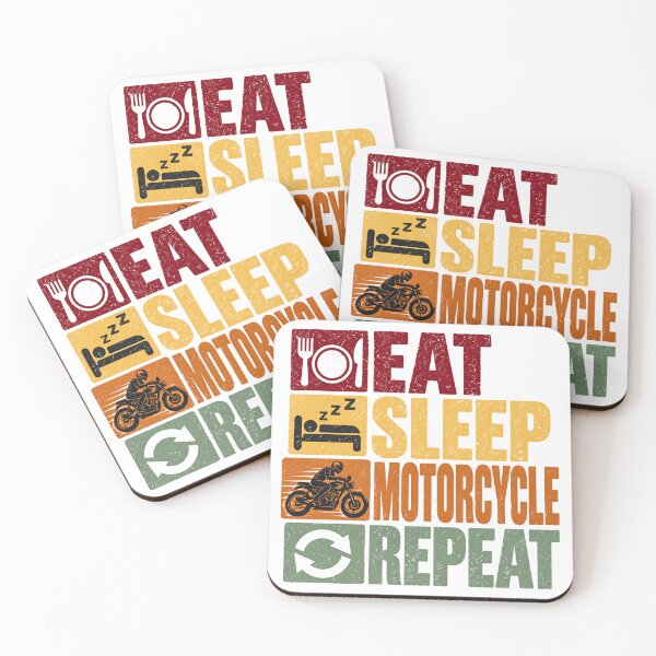Item preview, Eat Sleep Motorcycle Repeat Motorcyclist Biker Rider Enthusiast designed and sold by NeedForParks.