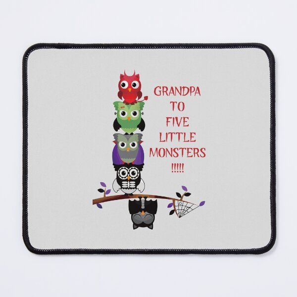 Item preview, Grandpa to Five Little Monsters (on Lt. Grey) designed and sold by PawsitiveMum3.