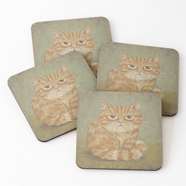 Item preview, Sleepy Ginger Cat Refusing to Get Up designed and sold by PictorialWhimsy.