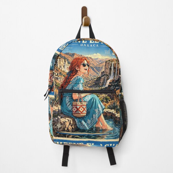 Item preview, Mexico — Hierve el Agua — A Colourful Escape Above Oaxaca's Ancient Mountain Valleys designed and sold by DibujandoPorfa.