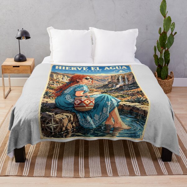 Item preview, Mexico — Hierve el Agua — A Colourful Escape Above Oaxaca's Ancient Mountain Valleys designed and sold by DibujandoPorfa.