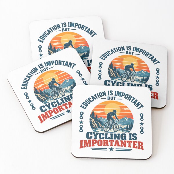Item preview, Education Is Important But Cycling Is Importanter Cyclist Biker Rider designed and sold by NeedForParks.