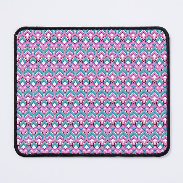 Item preview, Abstract geometric pattern retro blue pink designed and sold by fuzzyfox.