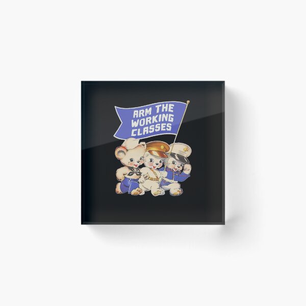 Item preview, Cute Vintage Bears Arm The Working Classes Slogan Art designed and sold by MargretJung.
