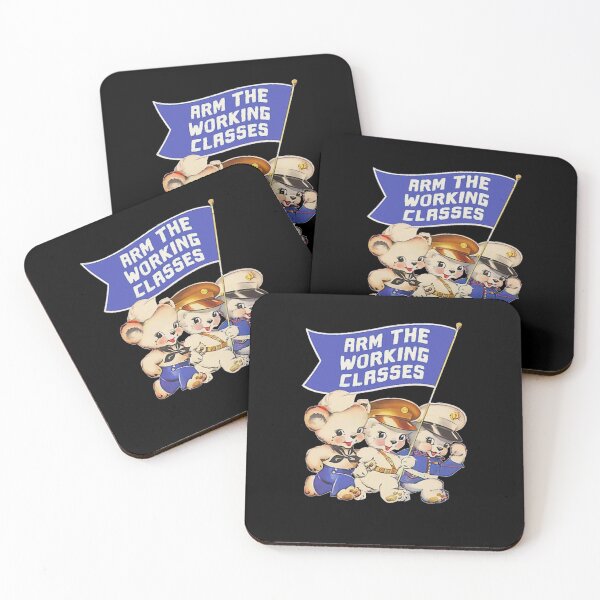Item preview, Cute Vintage Bears Arm The Working Classes Slogan Art designed and sold by MargretJung.
