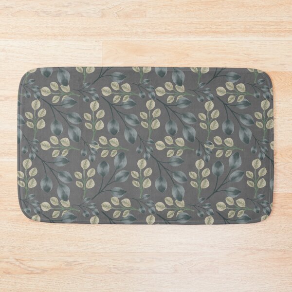 Item preview, Botanical Foliage Gray Seamless Pattern Art designed and sold by ​Jyoti Digital Artist.