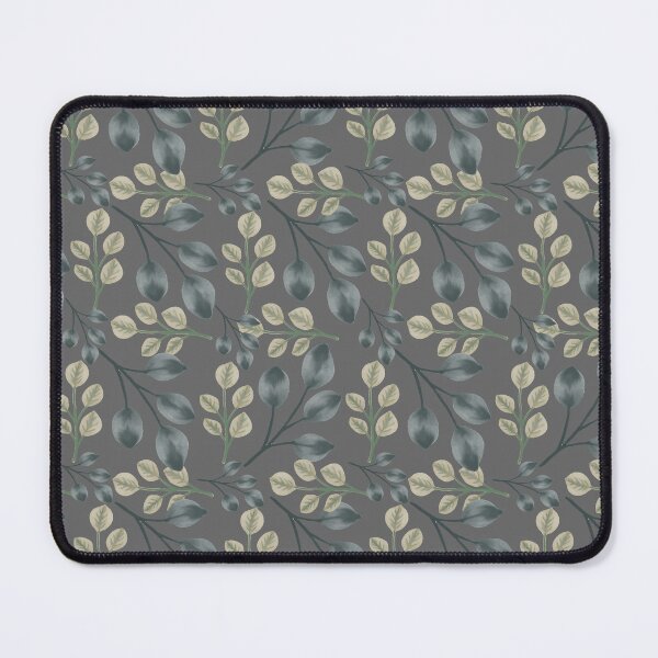 Item preview, Botanical Foliage Gray Seamless Pattern Art designed and sold by Jyoti Digital Artist.