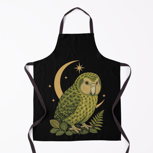 Item preview, Celestial Kakapo – New Zealand Flightless Parrot Moon and Stars designed and sold by MvuuStudio.