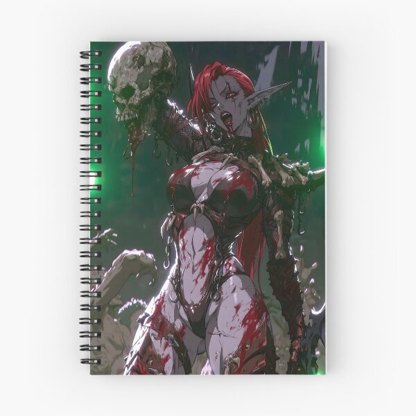 Item preview, ark Eldar Wych Grimdark Sci-Fi Female Warrior Graphic    designed and sold by BravenBold.