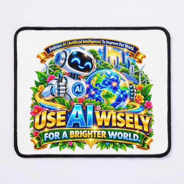 Item preview, Use AI Wisely Brighter World designed and sold by New Wave Artworks & Odds &Ends.