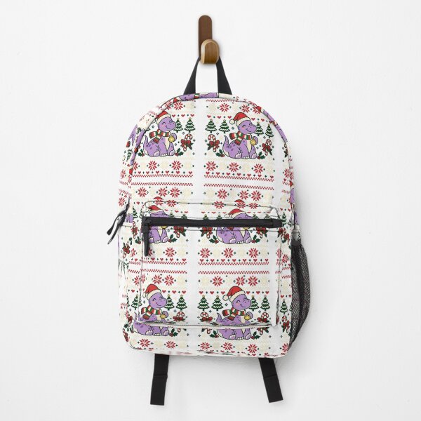 Item preview, Cute Purple Christmas Dinosaur in Nordic Pattern designed and sold by skyartdesign.