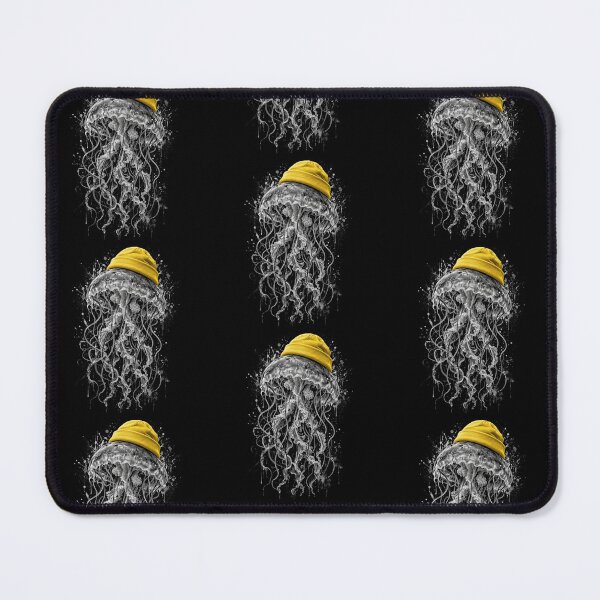 Item preview, Jellyfish Streetwear Yellow Beanie Cute Marine Life Graphic designed and sold by CF_VintageDesign.