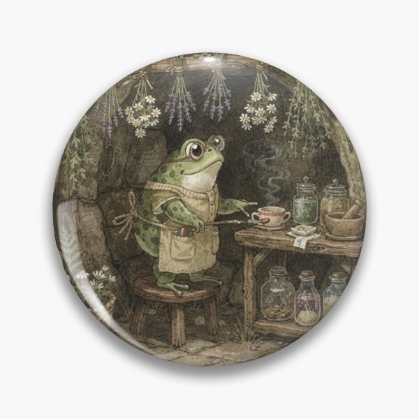 Item preview, Toad Herbalist Drying Bundles of Herbs designed and sold by PictorialWhimsy.