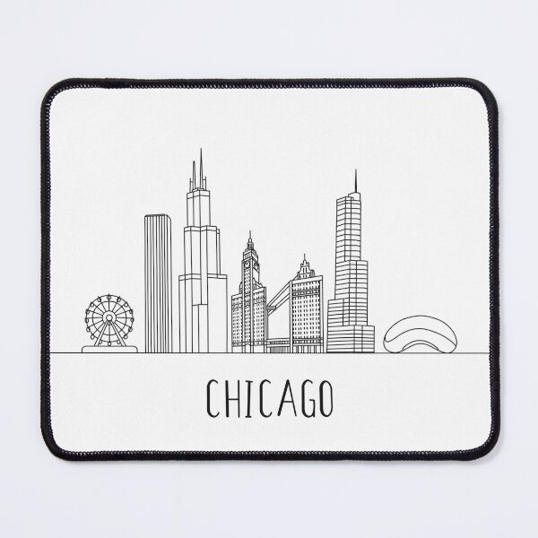 Item preview, Chicago Skyline Minimalist Line Art designed and sold by MinimalLine.