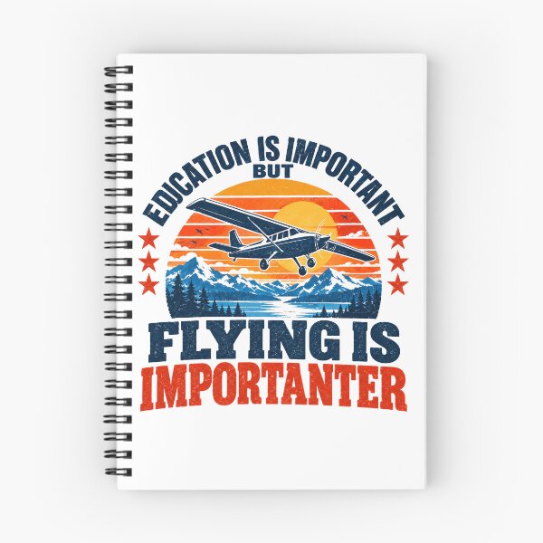 Item preview, Education Is Important But Flying Is Importanter Aviation Pilot Lover designed and sold by NeedForParks.
