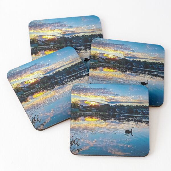 Item preview, Black Swan at Sunset - Kangaroo Flat, Victoria, Australia designed and sold by Steven Jodoin.