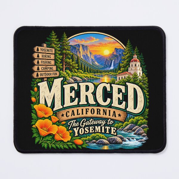 Item preview, Merced California – Gateway to Yosemite Adventure designed and sold by OzyWear.