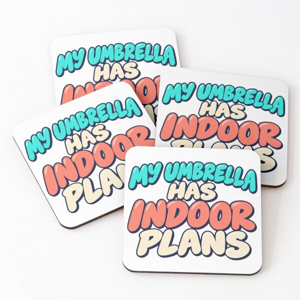Item preview, My Umbrella Has Indoor Plans Bold Lettering designed and sold by Bikivuno.