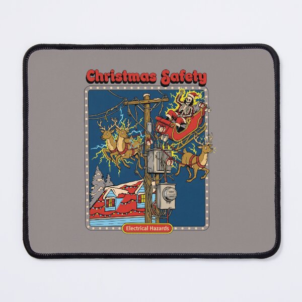 Item preview, Christmas Safety Skeleton Santa Electrocution-23 designed and sold by SelinSaraWahl.