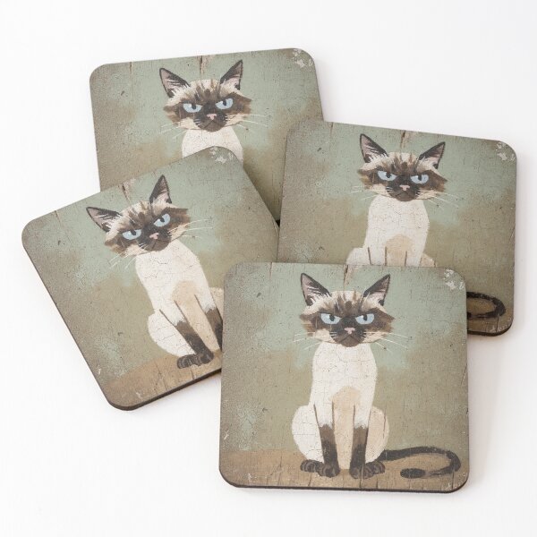 Item preview, Regal Siamese Demanding Dinner Now designed and sold by PictorialWhimsy.