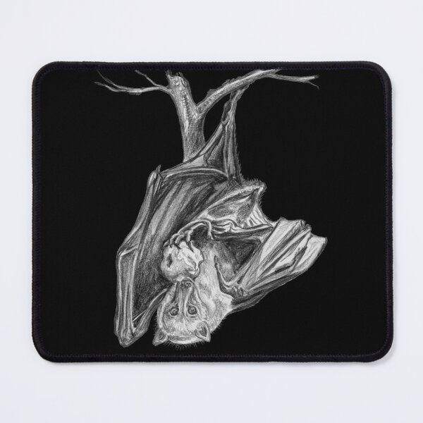 Item preview, Cute Flying Fox Bat Pencil Sketch Playful Sky Puppy Art designed and sold by Dina's Fine Arts.