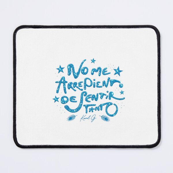 Item preview, Karol G No Me Arrepiento De Sentir Tanto Spanish Quote designed and sold by HSMGallery.