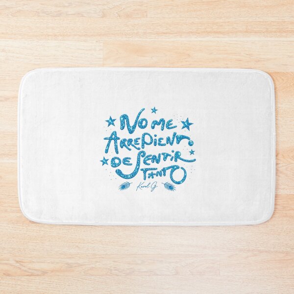 Item preview, Karol G No Me Arrepiento De Sentir Tanto Spanish Quote designed and sold by HSMGallery.