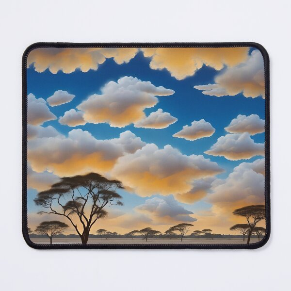 Item preview, Golden Clouds Over the African Savannah designed and sold by tambanow.