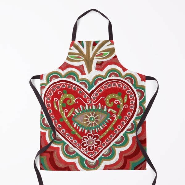Item preview, Mexican Christmas Sacred Heart Folk Art designed and sold by Fani*.