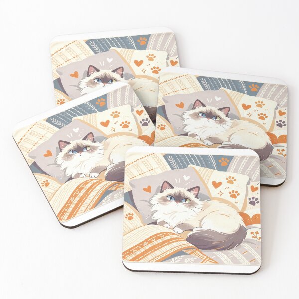 Item preview, Heart-Shaped Curled Cat – Loving Cozy Blanket Design designed and sold by DretiArts.
