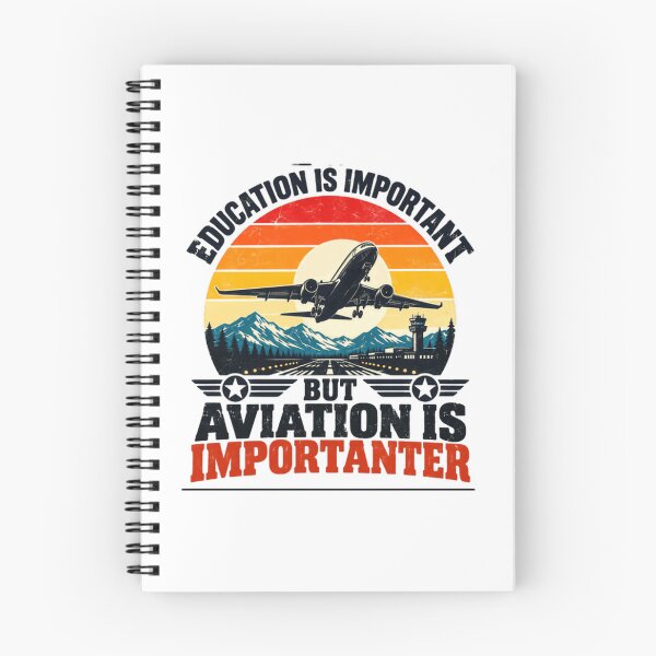 Item preview, Education Is Important But Aviation Is Importer Pilot Aviator Flying Enthusiast designed and sold by NeedForParks.