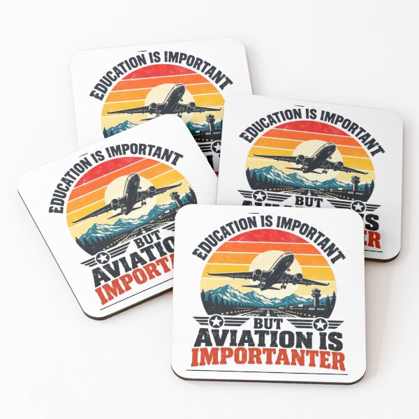 Item preview, Education Is Important But Aviation Is Importer Pilot Aviator Flying Enthusiast designed and sold by NeedForParks.