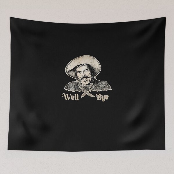 Item preview, Vintage Southern Cowboy Mustache Portrait Well Bye Text designed and sold by MargretJung.