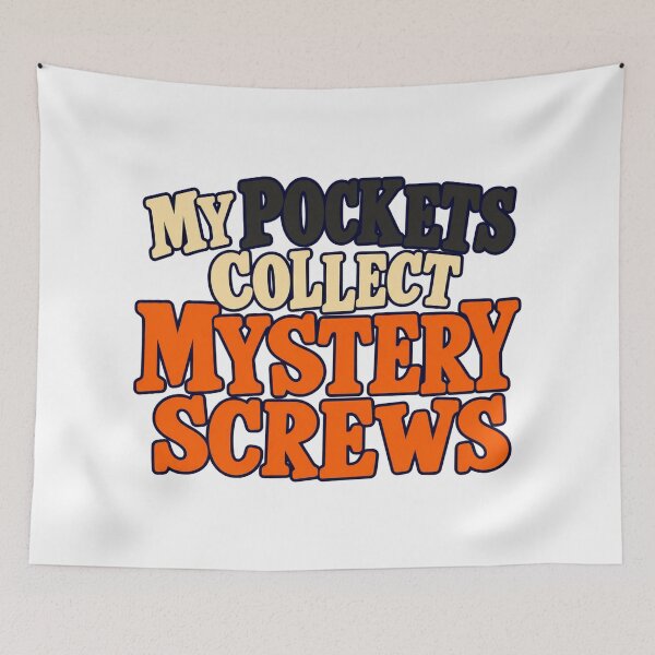 Item preview, Mystery Screws in My Pockets Funny Lettering designed and sold by Bikivuno.
