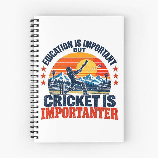 Item preview, Education Is Important But Cricket Is Importanter Cricket Player Fan Sports Lover designed and sold by NeedForParks.