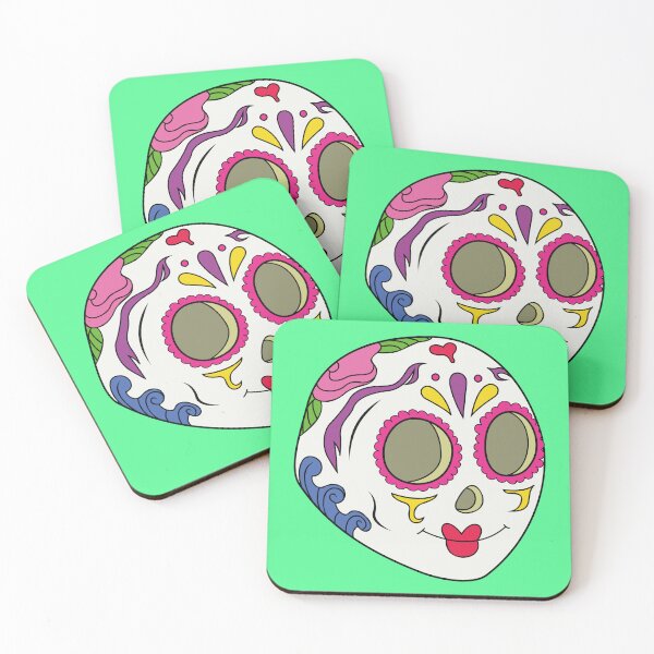 Item preview, Day of the Dead skull designed and sold by abichuelaart.