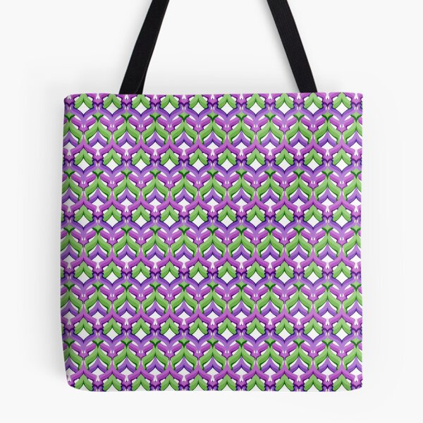 Item preview, Abstract geometric pattern retro purple green designed and sold by fuzzyfox.