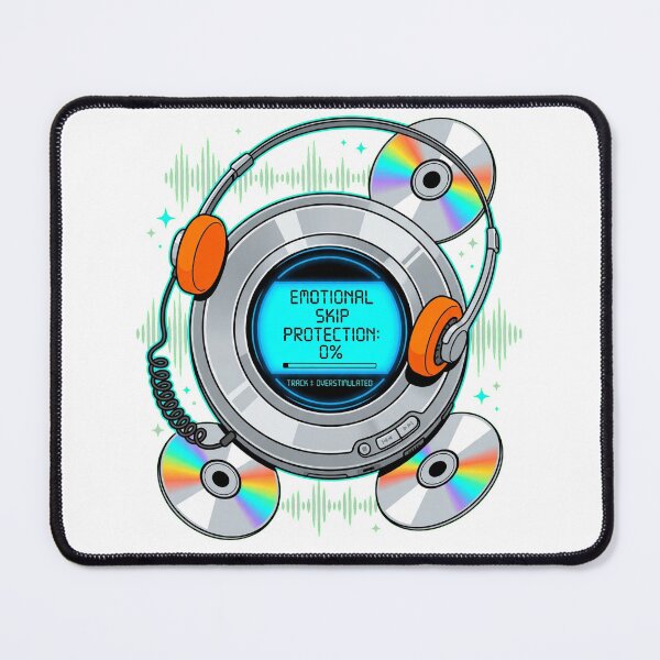 Item preview, EMOTIONAL SKIP PROTECTION: 0% - Track 1 Overstimulated CD Player designed and sold by LaunchLabs26.