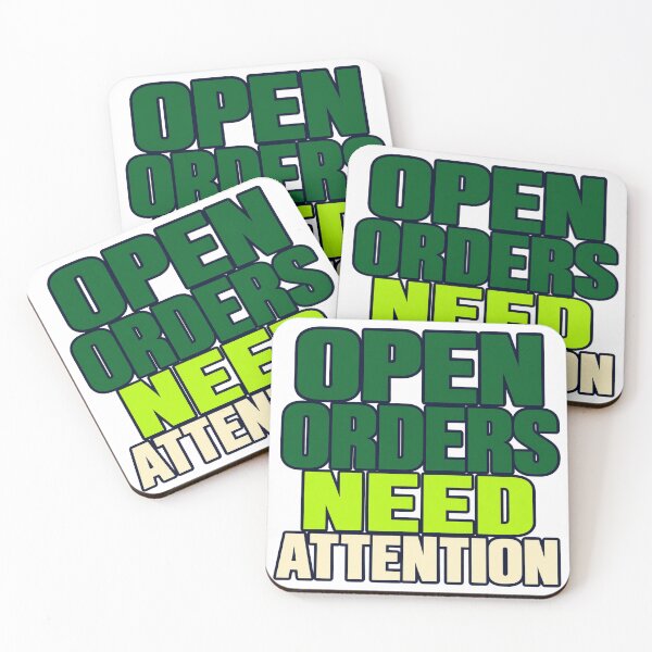 Item preview, Open Orders Need Attention Trader Typography designed and sold by Bikivuno.