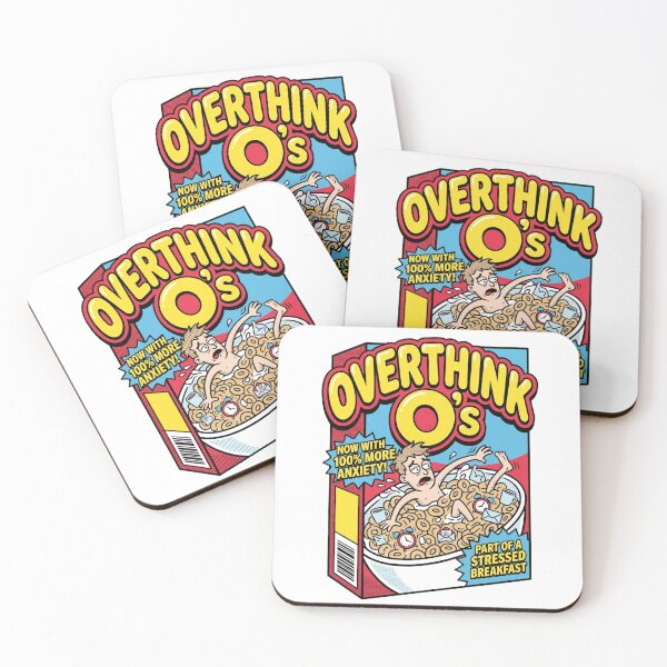 Item preview, OVERTHINK O's - Now With 100% More Anxiety! Funny Cereal Box designed and sold by LaunchLabs26.