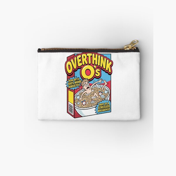 Item preview, OVERTHINK O's - Now With 100% More Anxiety! Funny Cereal Box designed and sold by LaunchLabs26.