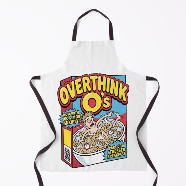 Item preview, OVERTHINK O's - Now With 100% More Anxiety! Funny Cereal Box designed and sold by LaunchLabs26.