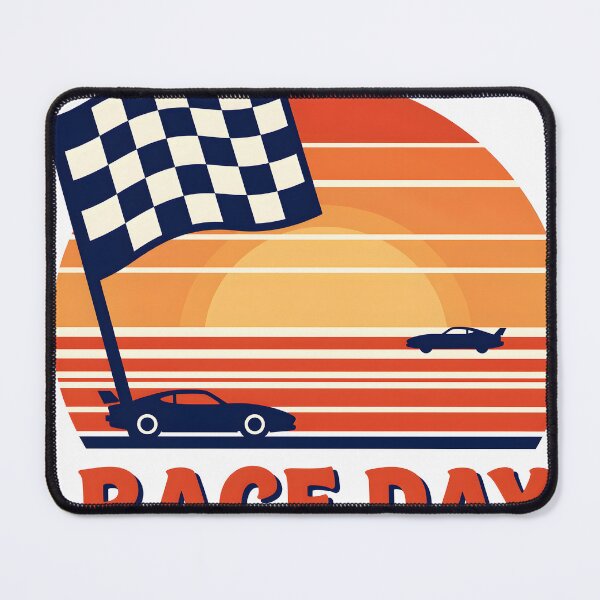 Item preview, Race Day - Retro Sunset Checkered Flag designed and sold by chill-a-lot.