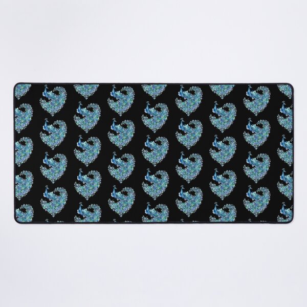 Item preview, Elegant Blue Watercolor Floral Peacock Art designed and sold by bvdesignart.