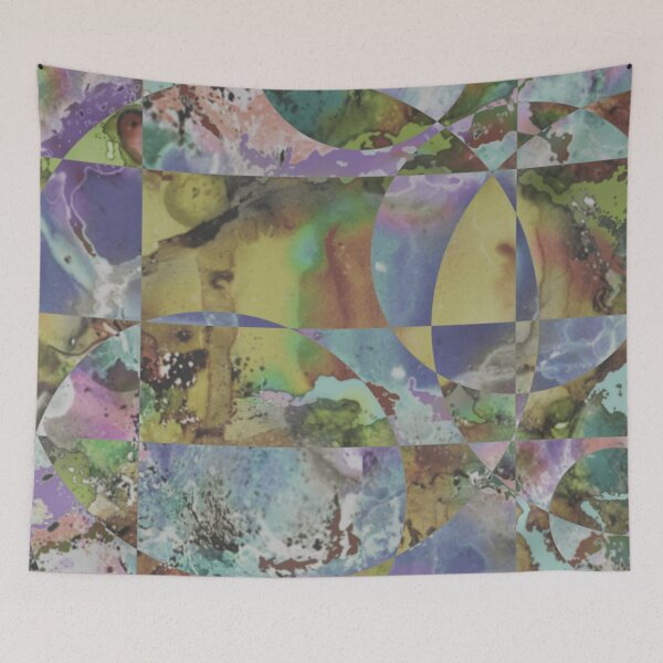 Item preview, Verdigris Mosaic - Modern Abstract - Volume 01, No. 02 designed and sold by Legacy Star Designs.net.